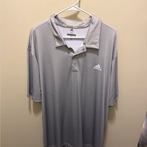 Adidas Men's Light Gray Polo Shirt